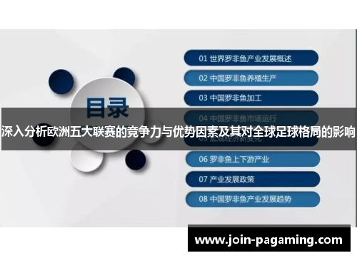 深入分析欧洲五大联赛的竞争力与优势因素及其对全球足球格局的影响